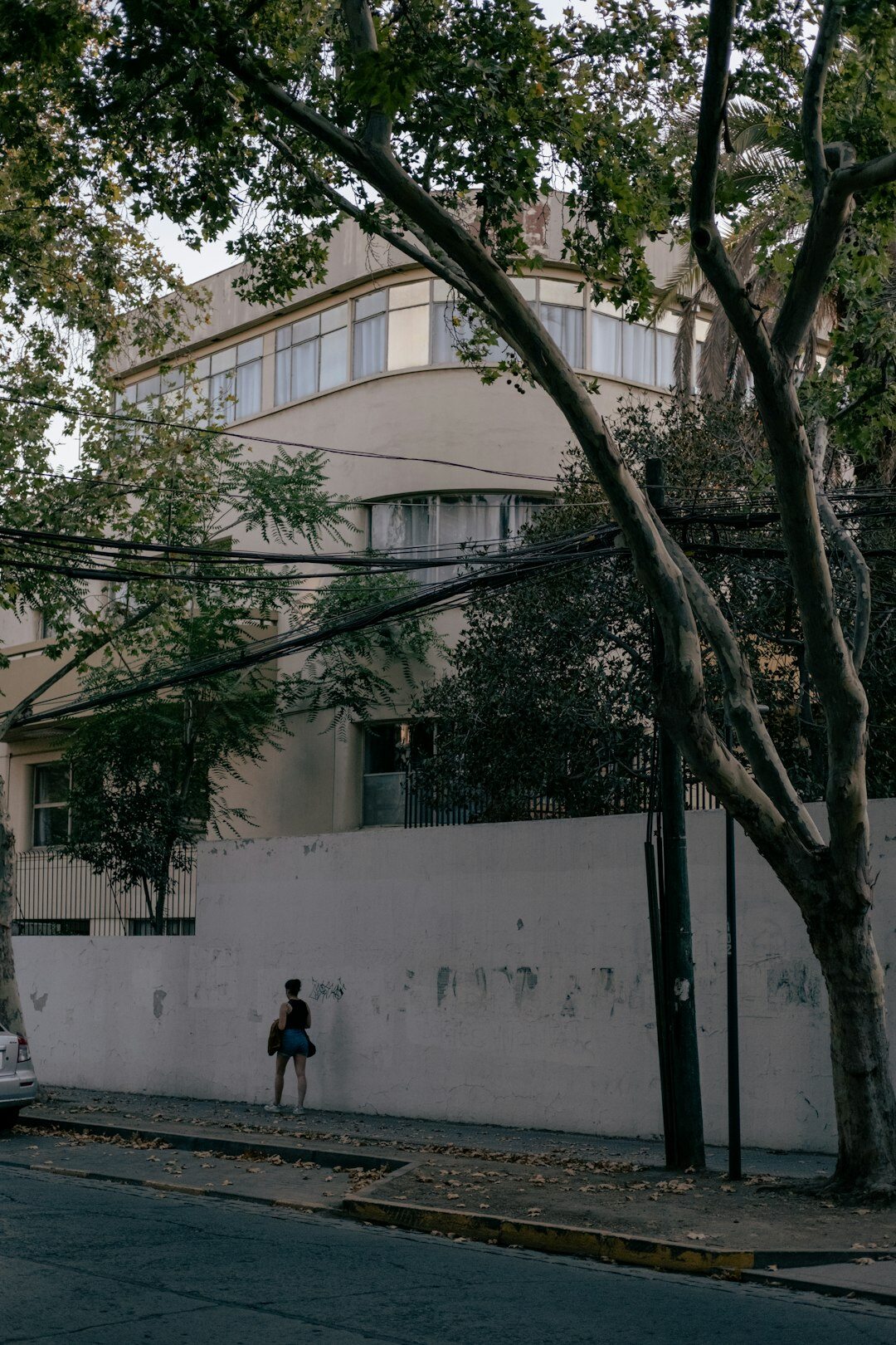 Chilean child playing in a Santiago street